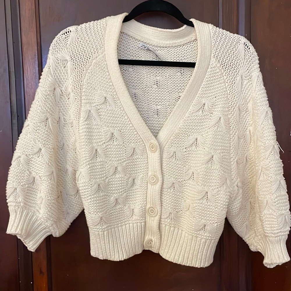 Zara crop cardigan